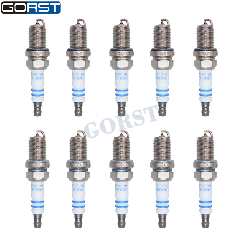 10 個 M14x1.25 ダブルイリジウムスパークプラグ  - Bosch Spark Plug Iridium のレビューと価格